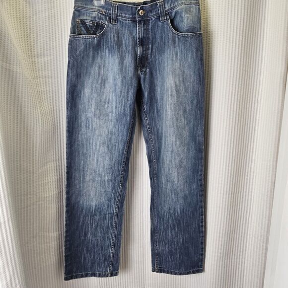VTG DS Southpole Men‎ 34 x 32 Blue Jeans Denim Sk8 Loose Baggy Grunge Y2K Punk - Picture 9 of 12